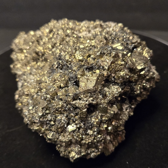 Raw Pyrite Cluster 3.75" Peru Pyrite Crystal Cubes In Matrix 512.5g SEE VIDEO - Picture 7 of 17